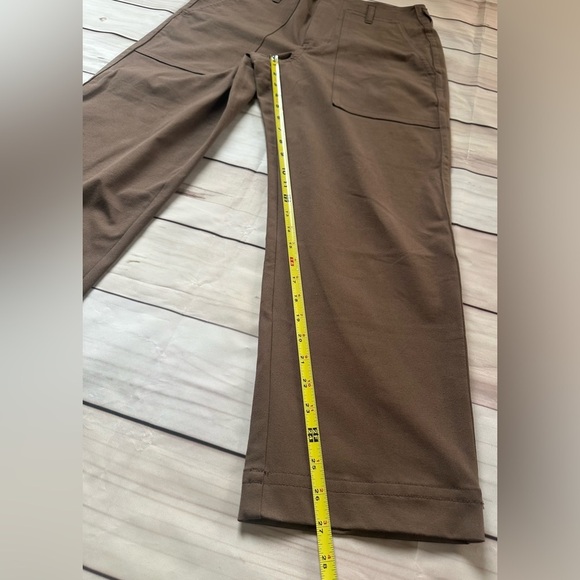Everlane Bi-Stretch Utility Pants Womens 6 Ankle Crop Cocoa Brown High Rise - Picture 8 of 12
